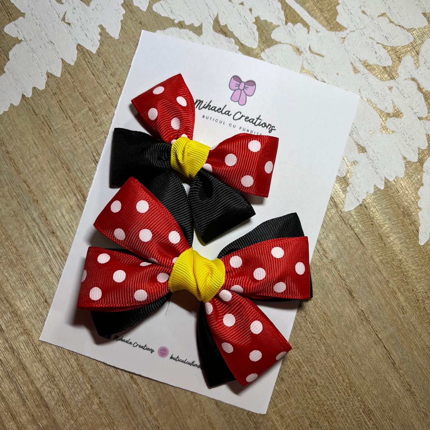 Set 2 Accesorii Fundițe Mickey 🎀