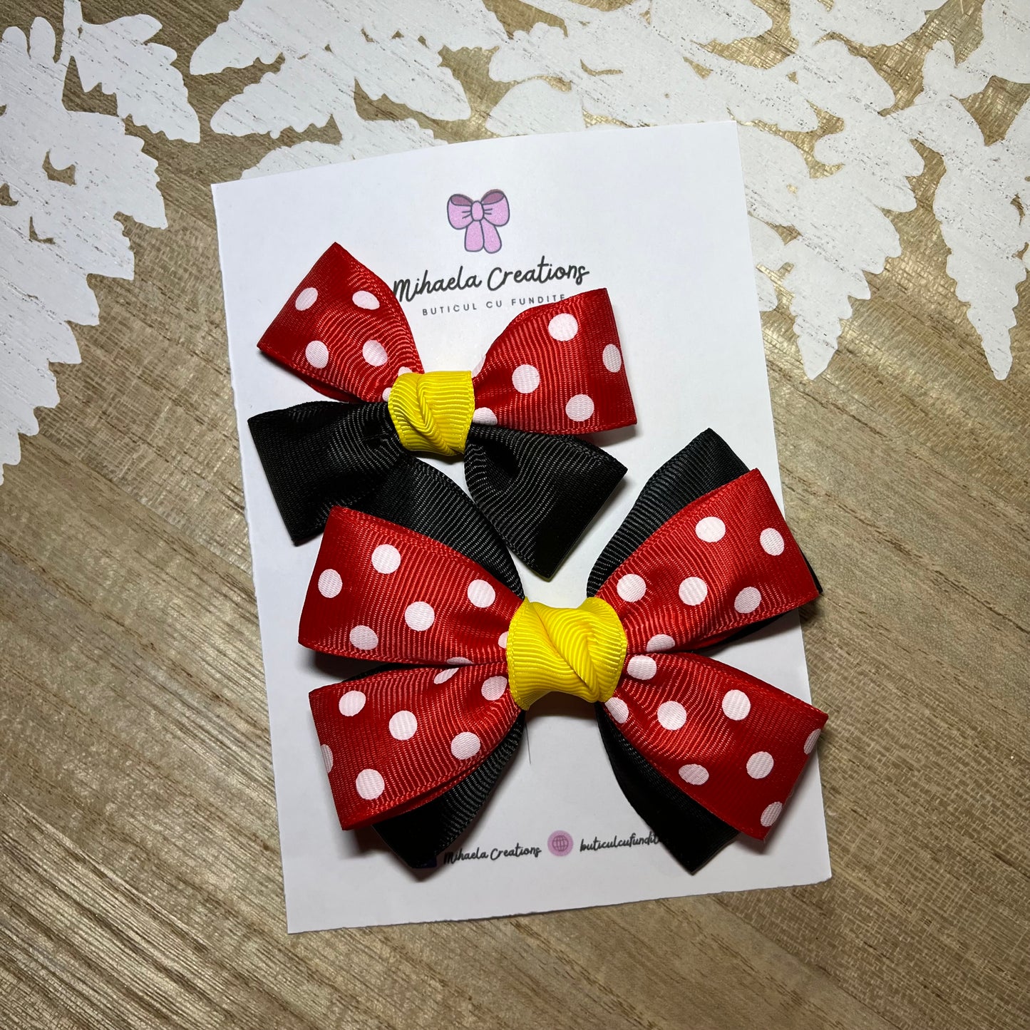 Set 2 Accesorii Fundițe Mickey 🎀