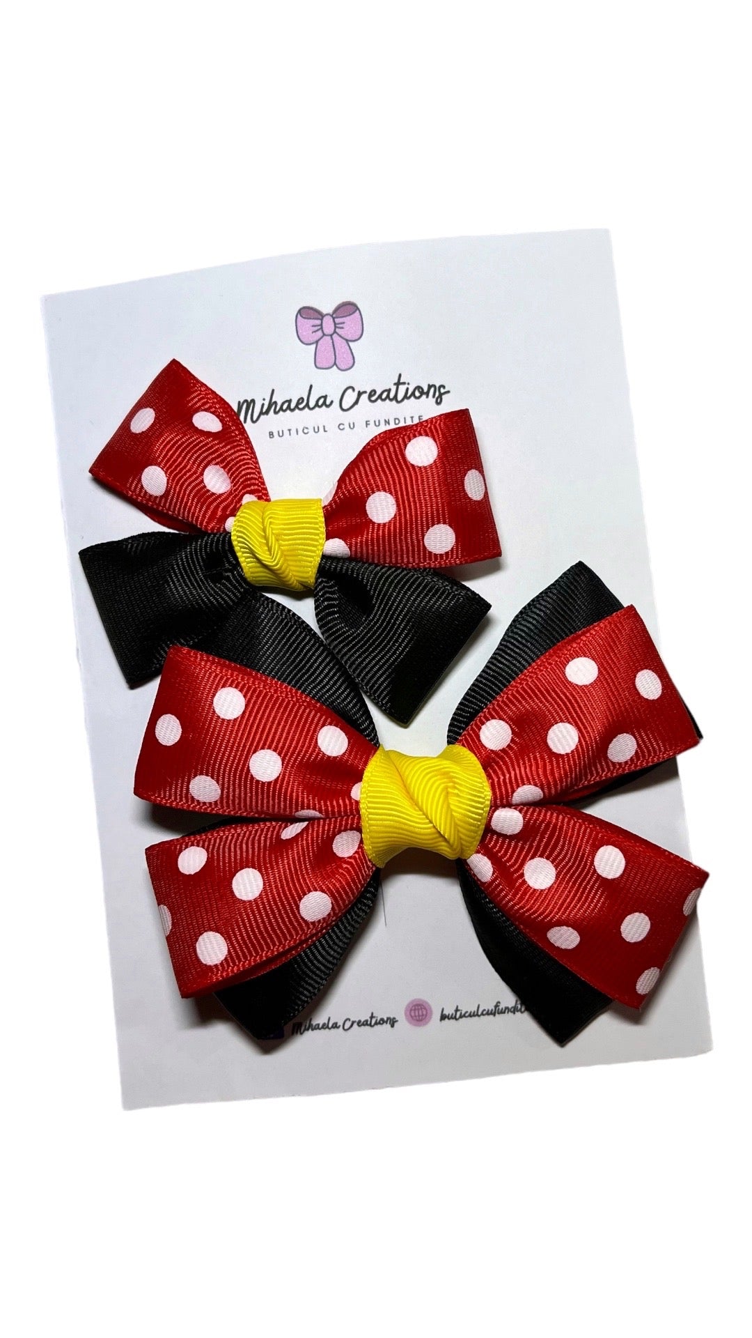 Set 2 Accesorii Fundițe Mickey 🎀